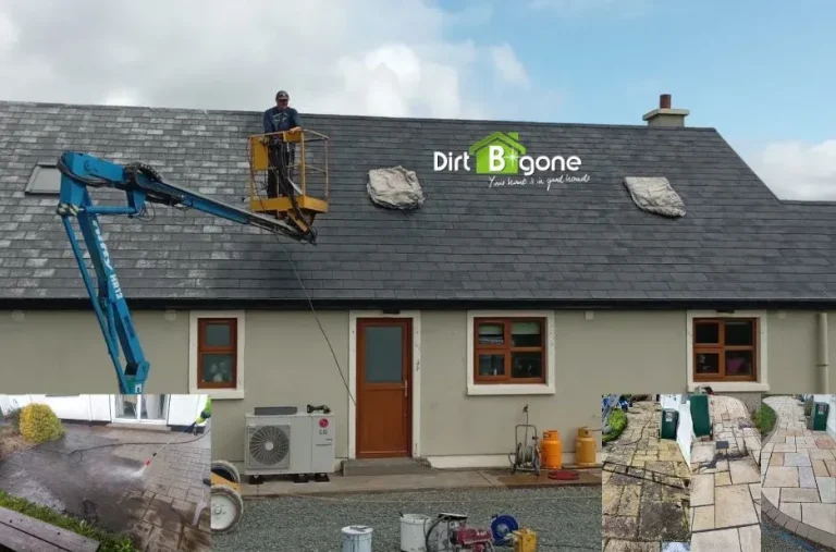 Safe Non pressure roof cleaning by Dirtbgone for moss and dirt removal