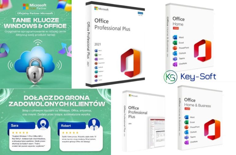 Najlepsze oferty aktywacji pakietu Office 2019 w Polsce: klucze detaliczne i Professional Plus w Key-Soft