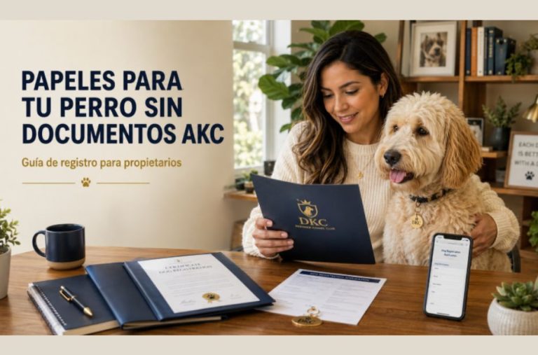 Papeles para perro sin documentos AKC: guía para obtenerlos con orientación local